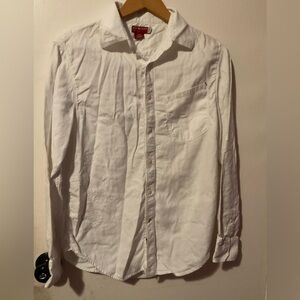 Guess Women’s White Button-Down embroidered Shirt size S